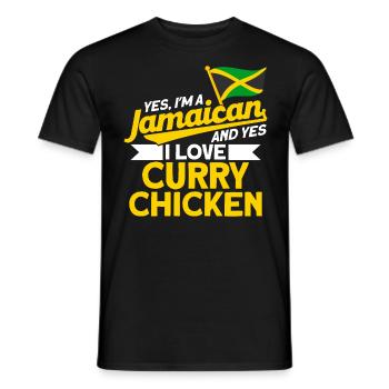 Jamaïque Jamaican Pride Drapeau jamaïcain - T-shirt homme - noir - Devant - AI Model Male 178 light (178cm)