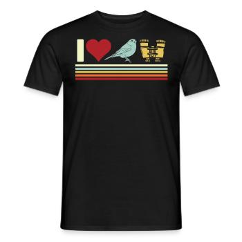 Vogelbeobachtung, Ornithologie - Männer T-Shirt - Schwarz - Vorne - AI Model Male 178 light (178cm)