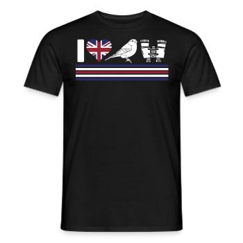 Vogelbeobachtung, Ornithologie - Männer T-Shirt - Schwarz - Vorne - AI Model Male 178 light (178cm)