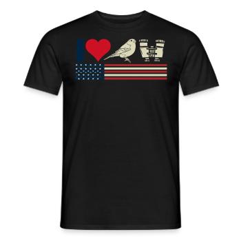 Vogelbeobachtung, Ornithologie - Männer T-Shirt - Schwarz - Vorne - AI Model Male 178 light (178cm)