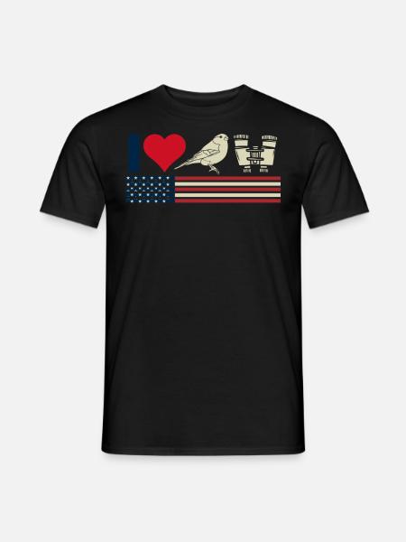 Bird watching, ornithology - Men's T-Shirt - black