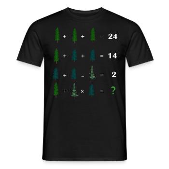 Math Teacher Equation - Men's T-Shirt - black - Front - AI Model Male 178 light (178cm)