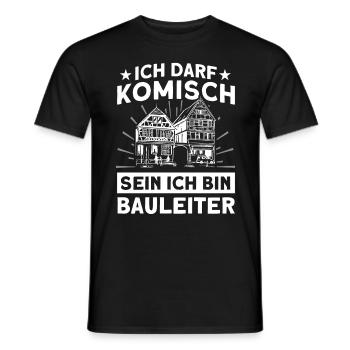 Ich Bin Bauleiter Bauherr Bauleiter - Männer T-Shirt - Schwarz - Vorne - AI Model Male 178 light (178cm)