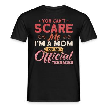 Mère d’une famille officielle d’adolescents - T-shirt homme - noir - Devant - AI Model Male 178 light (178cm)