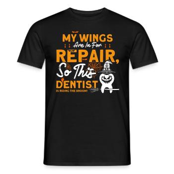 Dentist Halloween Costume Dental Assistant - Men's T-Shirt - black - Front - AI Model Male 178 light (178cm)