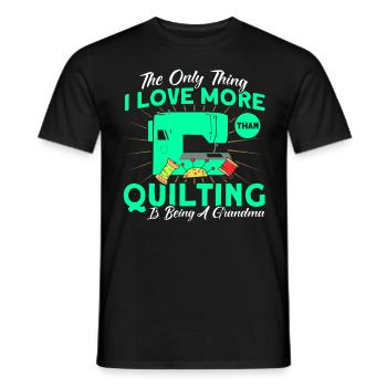 Couturières Amateurs de courtepointe Quilting - T-shirt homme - noir - Devant - AI Model Male 178 light (178cm)