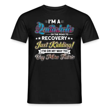 Seamstresses Quilting Lovers Quilting - Men's T-Shirt - black - Front - AI Model Male 178 light (178cm)
