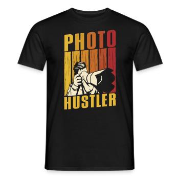 Directeur de la photographie Photographe Photographe Amateur d’appareil photo - T-shirt homme - noir - Devant - AI Model Male 178 light (178cm)