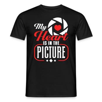 Directeur de la photographie Photographe Photographe Amateur d’appareil photo - T-shirt homme - noir - Devant - AI Model Male 178 light (178cm)