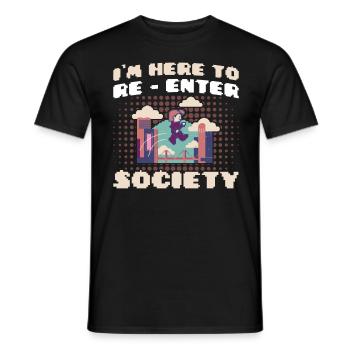 Gambling Gamer Retro Gamer Video Games Gift - Men's T-Shirt - black - Front - AI Model Male 178 light (178cm)