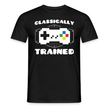 Gambling Gamer Retro Gamer Video Games Gift - Men's T-Shirt - black - Front - AI Model Male 178 light (178cm)