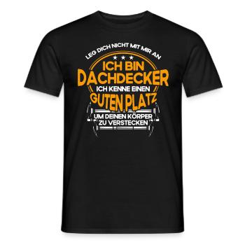 Dachdecker Geselle Dachdecker Dachdeckermeister - Männer T-Shirt - Schwarz - Vorne - AI Model Male 178 light (178cm)