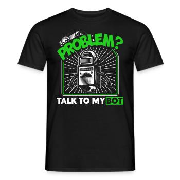 Robot Robotique Ingénieur Costume Robot - T-shirt homme - noir - Devant - AI Model Male 178 light (178cm)