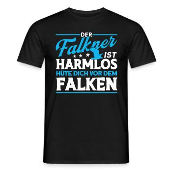 Greifvogel Beizjagd Spruch Falkner Vogelfreunde - Männer T-Shirt - Schwarz - Vorne - AI Model Male 178 light (178cm)