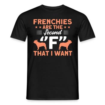 Frenchie Bulldogge Französische Bulldogge Geschenk - Männer T-Shirt - Schwarz - Vorne - AI Model Male 178 light (178cm)