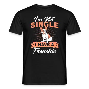 Frenchie Bulldogge Französische Bulldogge Geschenk - Männer T-Shirt - Schwarz - Vorne - AI Model Male 178 light (178cm)