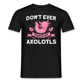 Axolotl Axolotl Propriétaire Axolotl Amphibian Gift - T-shirt homme - noir - Devant - AI Model Male 178 light (178cm)