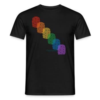 Diversity - Men's T-Shirt - black - Front - AI Model Male 178 light (178cm)