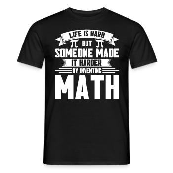 Math Mathematics Science Math Gift - Men's T-Shirt - black - Front - AI Model Male 178 light (178cm)