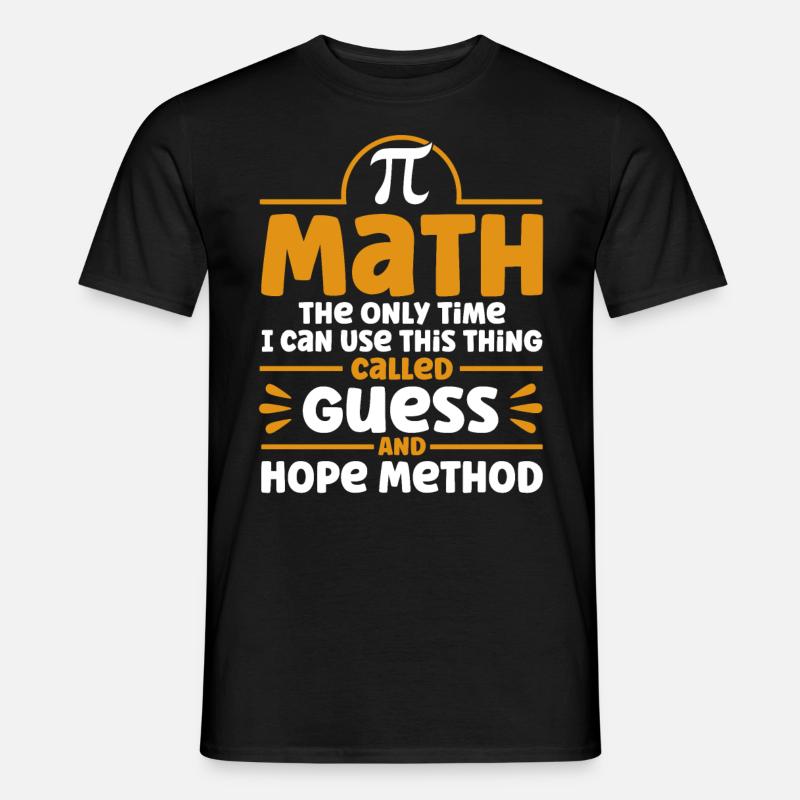 Math Mathématiques Sciences Math Cadeau - T-shirt homme - noir