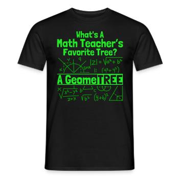 Math Mathematics Science Math Gift - Men's T-Shirt - black - Front - AI Model Male 178 light (178cm)