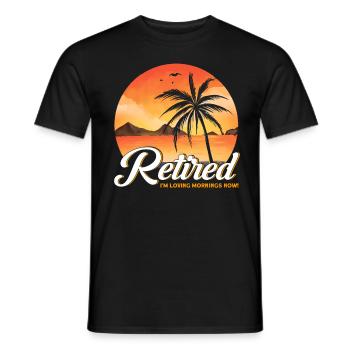 Ruhestand Rente Rentner Rente 2022 Geschenk - Männer T-Shirt - Schwarz - Vorne - AI Model Male 178 light (178cm)