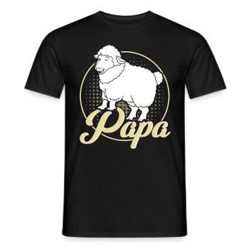 Schafzucht Landwirt Nutztier Schafe Geschenk - Männer T-Shirt - Schwarz - Vorne - AI Model Male 178 light (178cm)