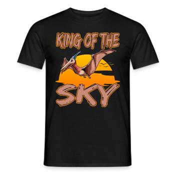 König der Lüfte Pterodactyl Pteranodon - Männer T-Shirt - Schwarz - Vorne - AI Model Male 178 light (178cm)