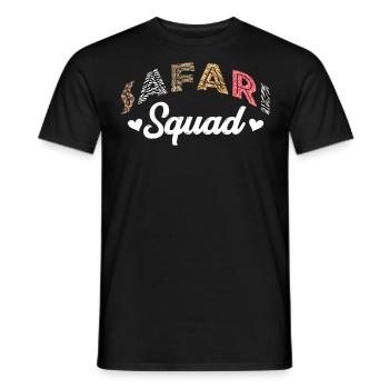 Safari-Trupp, Safari-Urlaub - Männer T-Shirt - Schwarz - Vorne - AI Model Male 178 light (178cm)