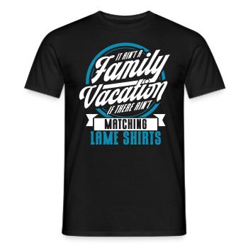 Autoreise Urlaub Familie Urlaub Familie Geschenk - Männer T-Shirt - Schwarz - Vorne - AI Model Male 178 light (178cm)