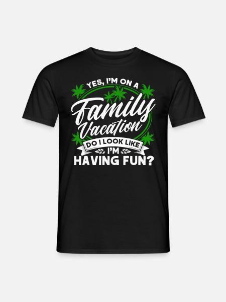 Autoreise Urlaub Familie Urlaub Familie Geschenk - Männer T-Shirt - Schwarz