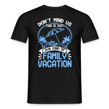 Autoreise Urlaub Familie Urlaub Familie Geschenk - Männer T-Shirt - Schwarz - Vorne - AI Model Male 178 light (178cm)