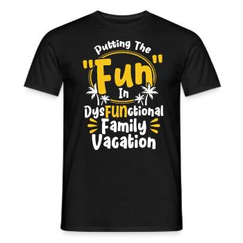 Autoreise Urlaub Familie Urlaub Familie Geschenk - Männer T-Shirt - Schwarz - Vorne - AI Model Male 178 light (178cm)
