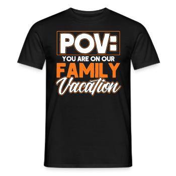 Autoreise Urlaub Familie Urlaub Familie Geschenk - Männer T-Shirt - Schwarz - Vorne - AI Model Male 178 light (178cm)