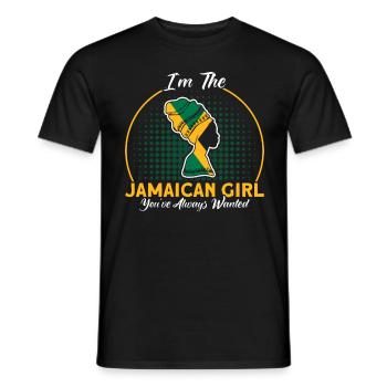 Jamaica Jamaican Flag Gift - Men's T-Shirt - black - Front - AI Model Male 178 light (178cm)