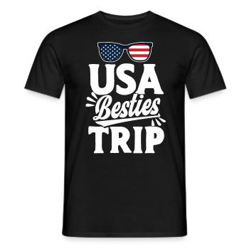 Besties Trip Holiday Trip Holiday Gift - Men's T-Shirt - black - Front - AI Model Male 178 light (178cm)