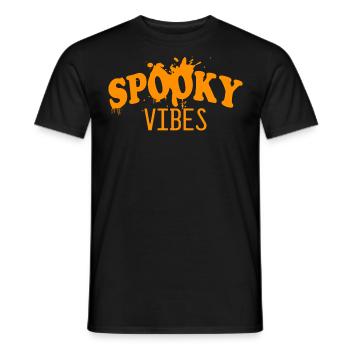 stay spooky vibes witch halloween spruch kürbis - Männer T-Shirt - Schwarz - Vorne - AI Model Male 178 light (178cm)