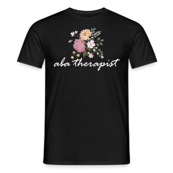 Thérapeute floral - T-shirt homme - noir - Devant - AI Model Male 178 light (178cm)