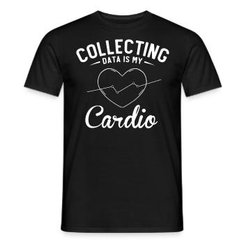 Collecte de données - Thérapeutes analystes comportementaux - T-shirt homme - noir - Devant - AI Model Male 178 light (178cm)