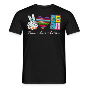 Mexikanisches Bingo, Mexiko-Bingo-Spieler - Männer T-Shirt - Schwarz - Vorne - AI Model Male 178 light (178cm)