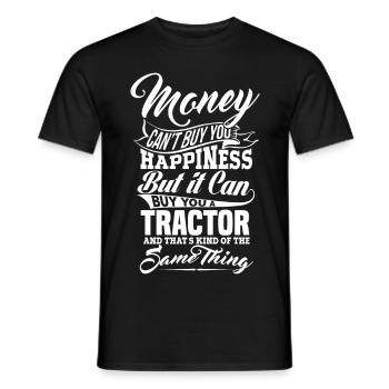 GELD UND TRAKTOR - Männer T-Shirt - Schwarz - Vorne - AI Model Male 178 light (178cm)