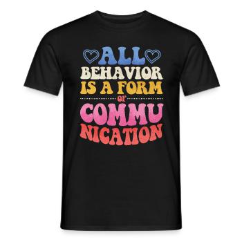 ABA -Therapeut, ABA -Therapie, Therapeut, SPEd - Männer T-Shirt - Schwarz - Vorne - AI Model Male 178 light (178cm)