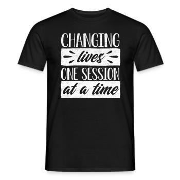 ABA -Therapeut, ABA -Therapie, Therapeut, SPEd - Männer T-Shirt - Schwarz - Vorne - AI Model Male 178 light (178cm)