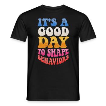 ABA -Therapeut, ABA -Therapie, Therapeut, SPEd - Männer T-Shirt - Schwarz - Vorne - AI Model Male 178 light (178cm)