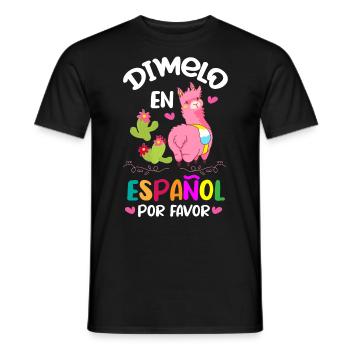 Spanischlehrer, Spanisch Unterrichten - Männer T-Shirt - Schwarz - Vorne - AI Model Male 178 light (178cm)