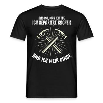 Heimwerker, Heimwerken - Männer T-Shirt - Schwarz - Vorne - AI Model Male 178 light (178cm)