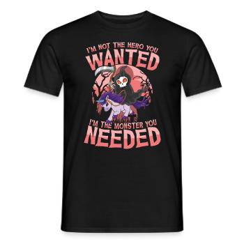 I'm Not The Hero You Wanted I'm The Monster You - Männer T-Shirt - Schwarz - Vorne - AI Model Male 178 light (178cm)
