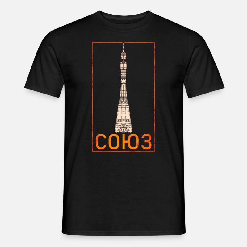 Soyuz rocket Soviet Union - Men’s T-shirt - black