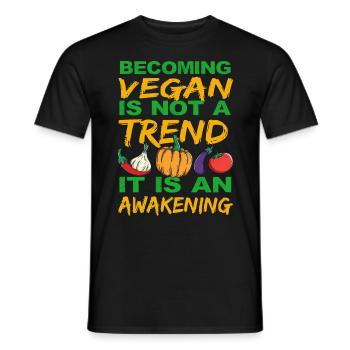 Vegan Veganer Veganismus Veggie Spruch Tierrechte - Männer T-Shirt - Schwarz - Vorne - AI Model Male 178 light (178cm)