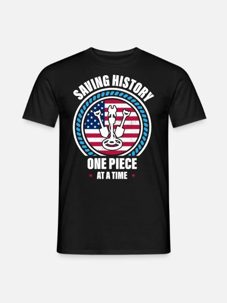 Metal detection, metal detector - Men's T-Shirt - black